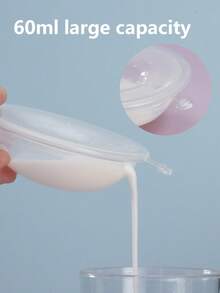 2 件硅胶母乳收集器，哺乳期妈妈的防漏护理必需品 - 白色 - 查看 10