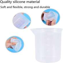 5pcs Silicone Liquid Measuring Cups, Multi-Functional Baking & Cooking Measurement Cups, Essential Kitchen Tools For Resin Crafting - Multicolor - View 10