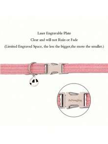 Collar personalizable para mascotas con campana - Nombre de mascota personalizado y número de teléfono Collar para gato y perro, accesorio para mascotas ajustable anti-pérdida - Collar para mascotas personalizado con nombre DIY - Collar de tela suave ajustable para gatos con campana, placa de identificación grabada adecuada para mascotas pequeñas y medianas - Collar personalizado para mascotas con campana linda - Collar para gato y perro con nombre y número de teléfono personalizado, accesorio para mascotas multicolor como regalo - Multicolor - Ver 11