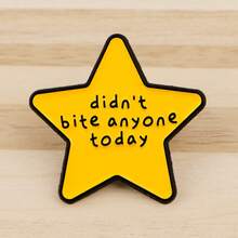 'your Did It' Star Quotes Enamel Pin Funny Phrase Brooch Pines Lapel Pins Badge On Backpack Clothing Accessories Jewelry Gifts - Yellow - View 4