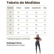 Calça Jeans feminina Grafite com Lycra Skinny cintura alta levanta bumbum Confortável - GRAFITE - Visão 6