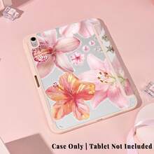 1个带笔槽的多角度磁吸支架保护套，支持自动休眠/唤醒功能，可爱平板电脑保护套，兼容Pro/Air/三星Galaxy A9/S9/S7/S10+/小米Pad/5/6/7 - 彩色 - 查看 4