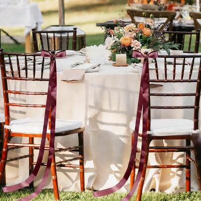 24 قطعة من أشرطة الساتان الأزرق الداكن أشرطة كراسي 4*200سم/1.57*80 بوصة فيونكات ديكورات ممر الزفاف للاحتفالات والأعياد الخلفية الأنيقة لتصوير الاحتفالات مصنوعة من البوليستر