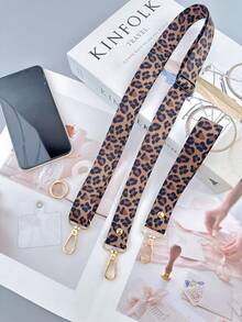 豹纹手机挂绳 | 可调节斜挎/腕带 | INS风解放双手手机链，兼容和安卓手机 - 彩色 - 查看 3