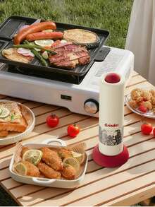 家用厨房电动胡椒研磨器，新鲜研磨调味料、盐、黑胡椒研磨器 - 彩色 - 查看 11