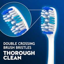 2k/Adult Hard Bristled Manual Toothb With Excellent Cleaning Effect Equipped With Tongue Coating B And Wavy Bristles For More Effective Cleaning Of Teeth 6pack - 如圖 - 查看 6