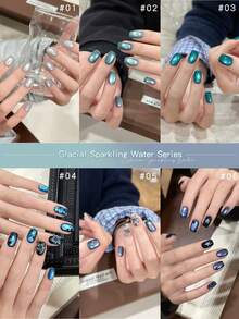 XEIJAYI 1支装 15毫升 蓝色猫眼美甲凝胶 半永久美甲浸泡 UV LED 美甲沙龙 DIY 美甲沙龙凝胶 四季通用 - 彩色 - 查看 4