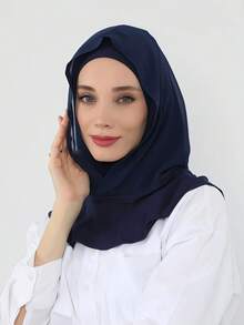 1件装女士拉法帽，透明针织帽带颈套，弹性透气多功能运动头带，简约时尚围巾，带帽兜和配套头巾，一体式 - 彩色 - 查看 16