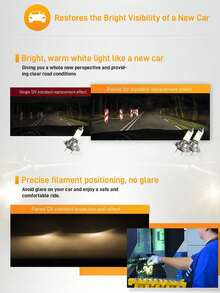 PHILIPS H1 High Brightness Halogen Lamp, Made Of UV-Resistant Quartz Glass, High Pressure & Heat Resistant, Bright Lighting Without Glare, Plug And Play - A - View 4