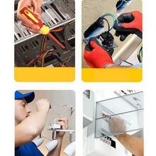 29pcs Screwdriver Set, Hex//Flat Head, 10pcs Screw Kit In Pouch, Home Improvement & Industrial Manual Tool Kit, Great Father's Day, Easter, St. Patrick's Day Gift - Tote Bag Style - View 7