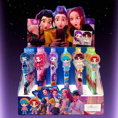 5pcs/Set Retractable Pens, 2026 Newest Anime Culture Creative Stationery, Colored Pencils (Due To Production Process And Transportation, There May Be Slight Color Difference And Minor Defects, Which Are Within Normal Range. Random Styles)