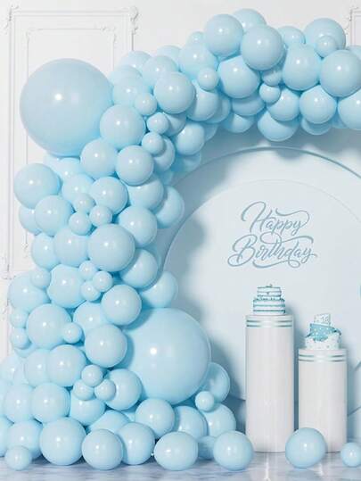 17/37/67/107/207 piezas Globos azul pastel de diferentes tamaños 36 18 12 10 5 pulgadas para guirnaldas y , globos de látex azul claro para decoración de cumpleaños, boda, bautizo, baby shower, revelación de género, Pascua, aniversario, graduación, despedida de soltero