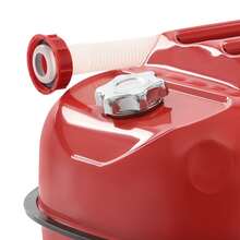 SHIOUCY 20L/4.4 Gallons Fuel Container, Red Portable Fuel Tank, Fuel Can With Fueling Pipe - Red - View 9