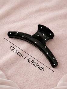 4件套：黑色波点发夹、红色波点爱心发夹、豹纹镂空月亮发夹、黑色猫爪发夹，时尚百搭，简约优雅纯色发夹，适合日常、休闲、派对、海滩、度假、发型设计、洗头/洗脸、化妆、服装配饰，秋冬春夏度假必备发饰 - 彩色 - 查看 4