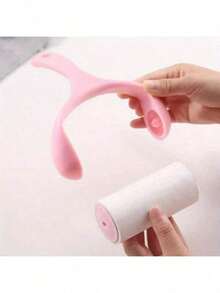 1pc Handle + 1 Replacement Roller, Velvet Brush, Hand-Tear Roller Brush, Velvet Brush Hair Remover, Clothes Hair Remover, Suitable For Clothing, Carpet - Multicolor - View 6