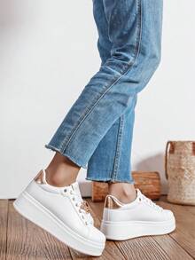 Women's Versatile Comfortable Casual Sports Sneakers - Champagne - View 3