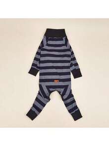 1 pieza Pijama elástico suave y cómodo a rayas para perros grandes - Multicolor - Ver 6