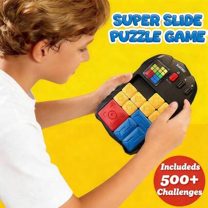 Sliding Puzzle Game Brain Teaser Toy For Kids Teens, STEM Logic Toys For Focus & Problem Solving Skills, Family Travel Party Games Gifts