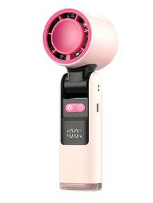 Portable Rechargeable Hand-Held Fan, 4000mAh Battery, 1-100 Adjustable Wind Speed, Beach Essential, Mini Cooling Hand Fan For Travel, Commute, Makeup, Office, Outdoor Activities, Summer, Gift - Multicolor - View 18