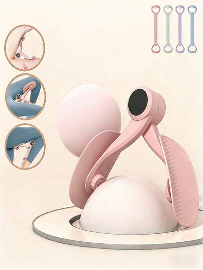 1 sztuka różowego przyrządu do ćwiczenia mięśni dna miednicy – odpowiedni do treningu mięśni ud, sprzęt fitness do użytku domowego dla kobiet