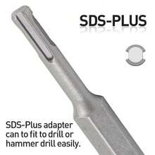 SDS PLUS Carbide Tipped 16Teeth Bush Hammer Chisel Bit For Cement Concrete Stone - 銀 - 查看 3