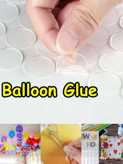 4/10pcs Party & Valentine's Day Decoration Essentials. DIY Material Set, Includes Full Decoration Set, Transparent Nano Double-Sided Adhesive Stickers, Suitable For Office, Moving, Manuals And Packaging Sealing, Office Supplies, Moving Boxes, Gift Wrapping, Long-Lasting , Strong Adhesive, Office Personnel