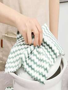 10pcs Ultra Soft Microfiber Dish Cloths - Super Absorbent Machine Washable Towels For Kitchen, Bathroom, Car And Window Cleaning - Multicolor - View 8