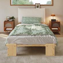 Bed Bases & Foundations - Natural + Wood+Fabric + 90cm*200cm - View 3