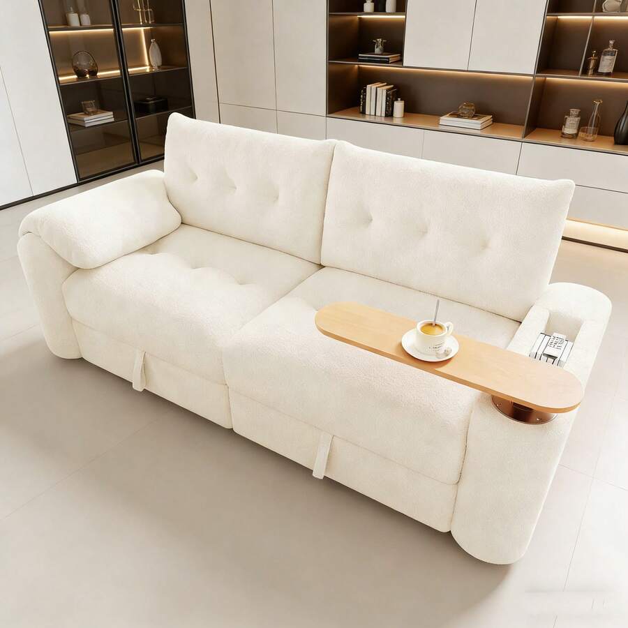 Sofas & Couches - Beige + Teddy + 2 Seat - View 1