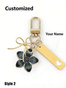 Personalized Cherry Blossom Metal Keychain | Personalized Stainless Steel Name Keychain - Suitable For Decorating Wallets, Ladies' Bags, Car Keys, It Is The Perfect Gift For Friends, Family, And Loved Ones, And Is Also An Ideal Choice For Ladies' Keychains, Daily Necessities, Holiday Gifts, Birthday Gifts, Valentine's Day Gifts, And Autumn/Winter Gifts. ,Travel Organizer - Multicolor - View 16