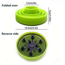 1个硅胶可折叠吹风机扩散器，便携式耐热硅胶可伸缩造型扩散器，专业沙龙级吹风机可伸缩喷嘴造型扩散器 - 多色 - 查看 13