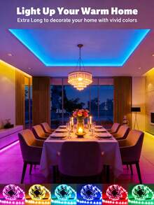 Lampu Strip LED USB 1m-30m, Lampu Strip LED dengan Kontrol Jarak Jauh Inframerah 44 Tombol, Lampu Strip LED RGB Pintar 32,8 kaki, Mendukung Kontrol Aplikasi, Pengaturan Timer, dan Mode Musik. Cocok untuk Kamar Tidur, Komputer, Lemari, dll. Lampu Dekoratif LED, Sempurna untuk Pesta Ulang Tahun, Perayaan Liburan, dan Hadiah Natal, Dekorasi Rumah, Kamar Tidur, Ruang Tamu, Rumah, Natal, Pesta, Pernikahan, Dekorasi Natal - cahaya polikromatik - View 6