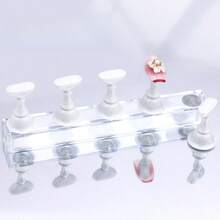 1pc Magnetic Acrylic Nail Display Stand - Fake Nail Practice Holder - Manicure Training Storage Rack , Makeup Room Decor - Multicolor - View 18