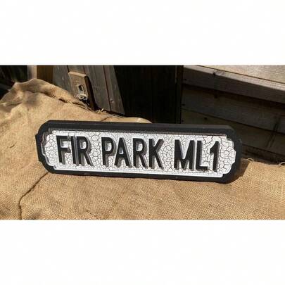Motherwell Retro Style Football Street Sign. FIR PARK ML1. Comes With Fixing.