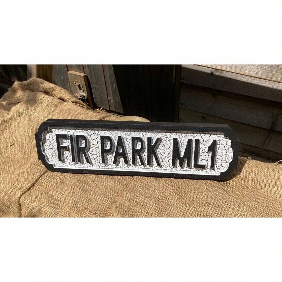 Motherwell Retro Style Football Street Sign. FIR PARK ML1. Comes With Fixing. - Multicolor - View 1