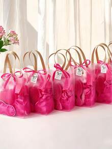 74 Pcs Wedding & Party Favor Supplies | Bridal Shower Gift Set | Includes Headbands, Puff | Multi-Color - K - View 2