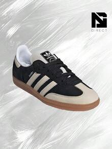 Adidas Samba OG Black Wonder White (Women's)– Women's Lifestyle Sneakers – Shose For Woman-Vintage-Autumn & Winter-Inspired Running Shoes, Shock-Absorbing Comfort, Gym To Streetwear Casual Wear - Prefect Thanks Giving Day & Chrismas Gift-IE5836 - 黑與白 - 查看 2