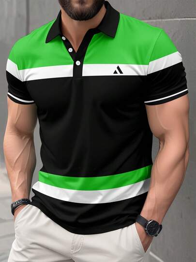 男士商务休闲短袖Polo衫