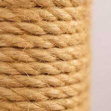 Arranhador Poste de Sisal Para Gatos com Brinquedo Interativo - Mola - Marrom - Visão 6