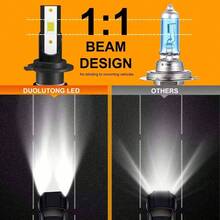 9004 faros de automóviles LED iluminan el foco, la luz alta y la luz baja se instalan sin daños 120000 LM - A - Ver 6