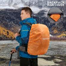 Hiking Backpack,Camping Backpack,40L Waterproof Hiking Daypack With Rain Cover, Lightweight Men's Women's Travel Backpack Rucksack For Working Commuting,Hunting,Outdoor Beginners,Mountaineering,Traveling, No Internal Frame - Xanh đậm - Xem 6