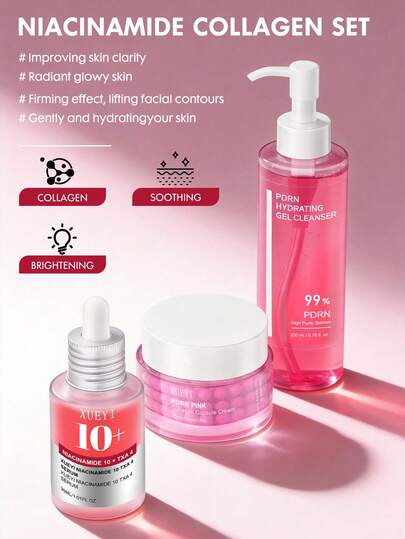 Suero con 10% de Niacinamida + 4% de Ácido Tranexámico, que repara profundamente, atenúa la pigmentación, mejora el tono de piel desigual, ilumina y crea una piel de cristal coreana, esencia para el cuidado nocturno de la piel