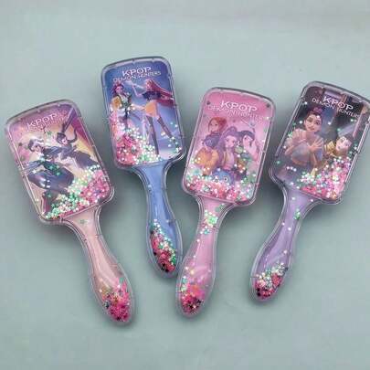 1pc K-Pop Dreamlike Girl Group Rotating Hair Brush Set - Inspired By Lumi's Air Cushion Massage Hair Brush, Anti-Static Design, Creates Voluminous Hairstyle, CE Certified (Random Style)