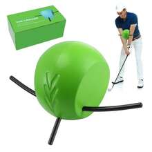 Golf Swing Training Aid, Golf Swing Trainer For Posture Correction Practice, Unique Alignment Rod Head Helps Train Proper Swing Mechanics, Arm Structure, Sure Set, And Alignment - màu xanh lá - Xem 1