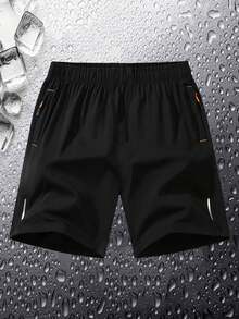 3 piezas Pantalones cortos deportivos para hombre, pantalones cortos de verano ultraligeros de secado rápido, pantalones cortos casuales de moda para correr, gimnasio y playa - Multicolor - Ver 3