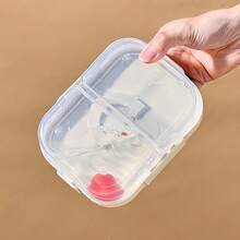 Double Layer Transparent Plastic Bento Box With Sauce Dish And Tableware, Sealed And Leak Proof Fruit Salad Food Container, Reusable Lunch Container, Suitable For Students Adults To Use In School, Office, Travel, Camping, Picnic, And Back To School - Multicolor - View 8
