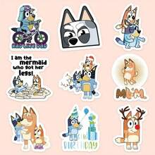 103 piezas/Set Pegatinas lindas de Bluey, pegatinas para vasos de agua, pegatinas para cuadernos, pegatinas hechas a mano DIY, pegatinas para niños, cuadernos de anime, scrapbook>Pegatinas - Multicolor - Ver 8