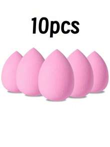 30/5/3个装多功能粉色化妆海绵，粉底晕染海绵，适用于液体/膏状/粉状产品，无缝顺滑化妆海绵，水滴形化妆海绵，化妆工具 - 干湿两用，专业柔软遮瑕海绵，赠品，旅行，平价好物，旅行必备 - 粉色 - 查看 8