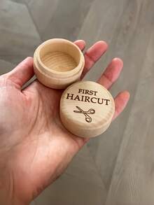 Newborn Essential, Baby Shower Gift, Handmade Wooden First Hair Keepsake Box, Perfect Gift For New Parents, Portable Hair Storage Box To Preserve First Memories, Made Of Natural Beechwood, Minimalist & Lightweight Design - Multicolor - View 2