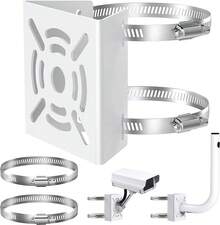 Universal Metal Vertical Pole Mount Bracket With Loops For Security Camera AU - A - View 7